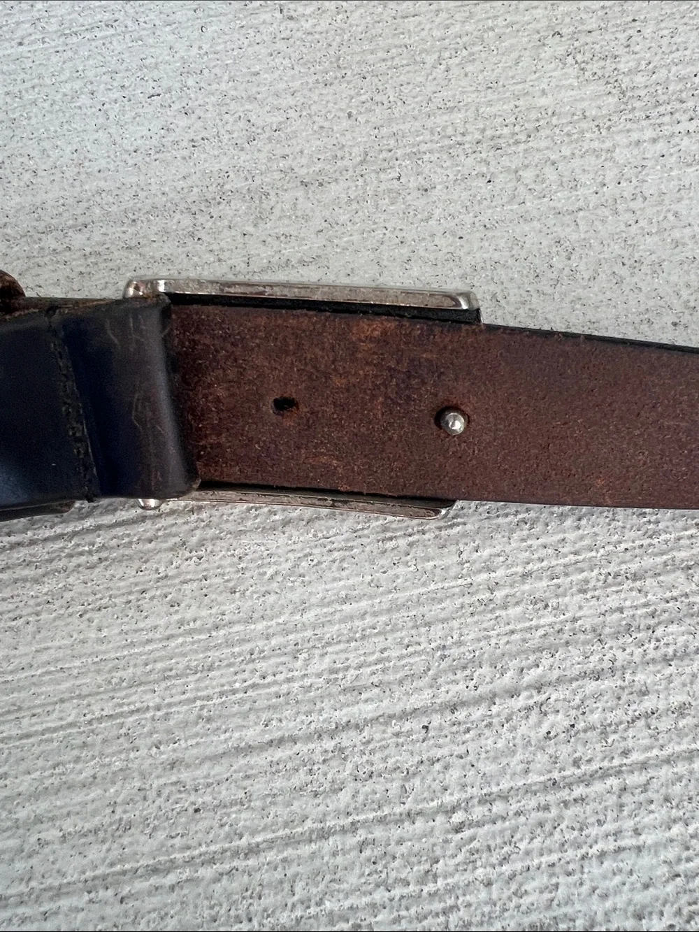 Johnston & Murphy Classic Black Leather Belt with Silver Buckle USA Made Size 36